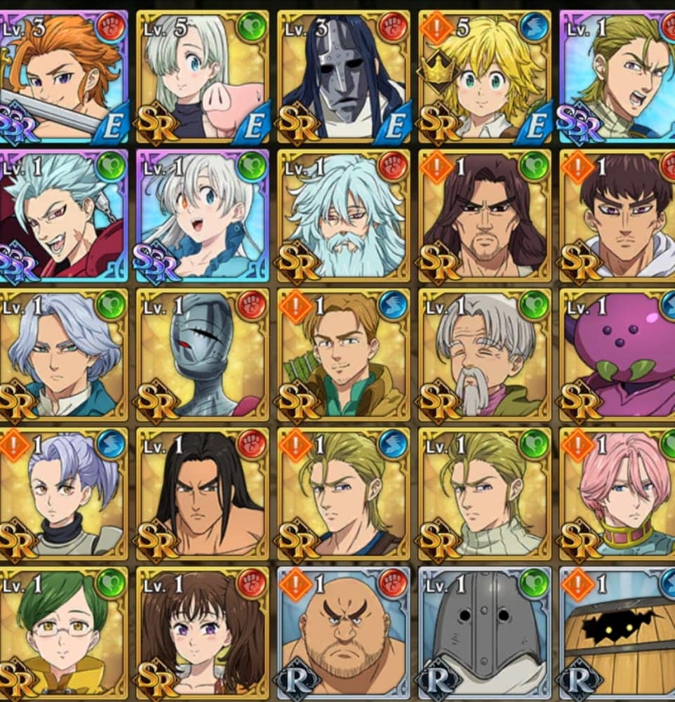 SSR - Arthur Red + Howzer Red + Ban Green + Eliz Green